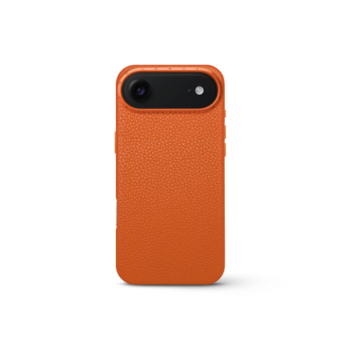 iPhone Case 17 - Full-Grain Leather - Orange