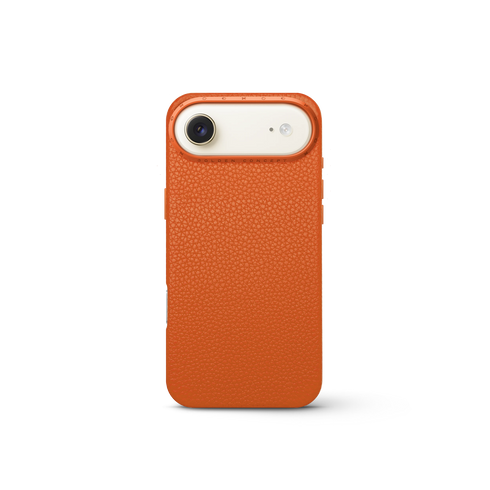 iPhone Case 17 - Full-Grain Leather - Orange