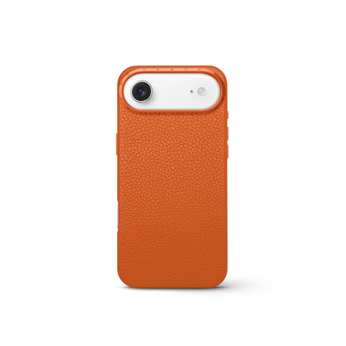 iPhone Case 17 - Full-Grain Leather - Orange
