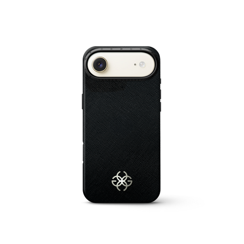 iPhone Case 17 - Saffiano Leather Logo