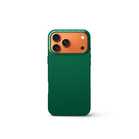 iPhone Case 17 - Full-Grain Leather - Evergreen