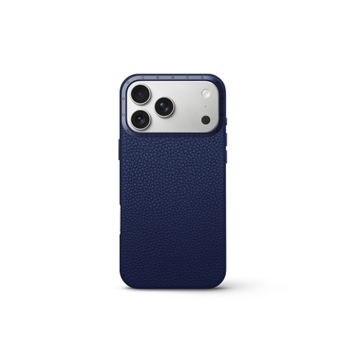 iPhone Case 17 - Full-Grain Leather - Midnight Blue