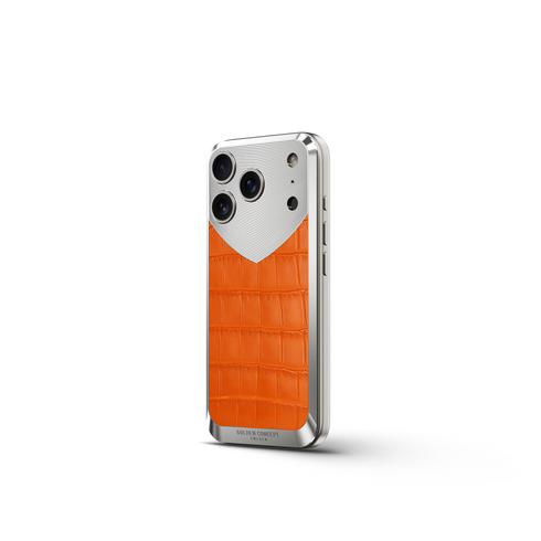 iPhone Case / RST17 - Magnetic Shield Alligator Edition - Matte Orange