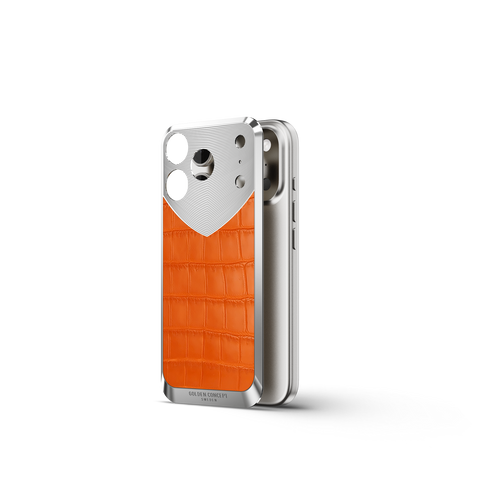 iPhone Case / RST17 - Magnetic Shield Alligator Edition - Matte Orange