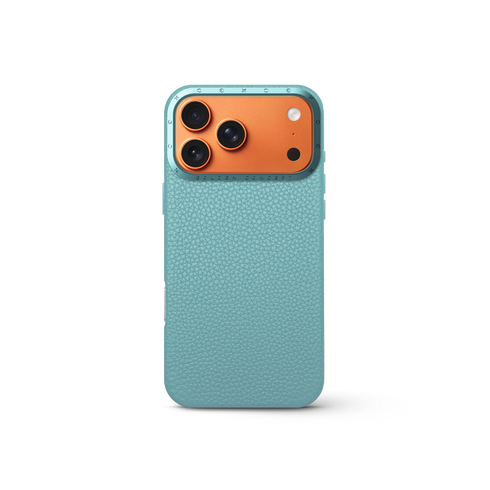 iPhone Case 17 - Full-Grain Leather - Sky