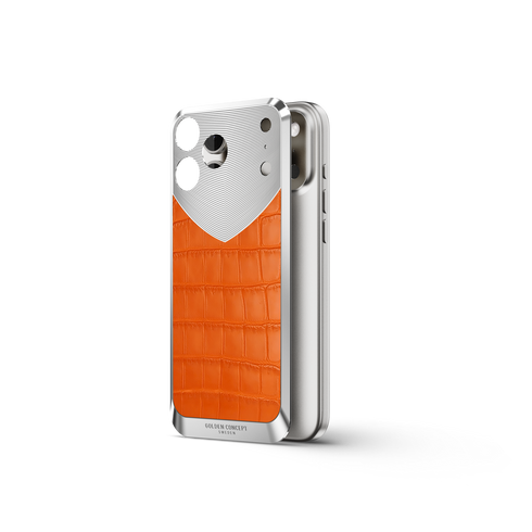 iPhone Case / RST17 - Magnetic Shield Alligator Edition - Matte Orange