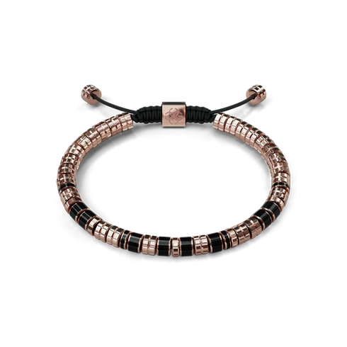 Bracelet / EV - Rose gold - Black