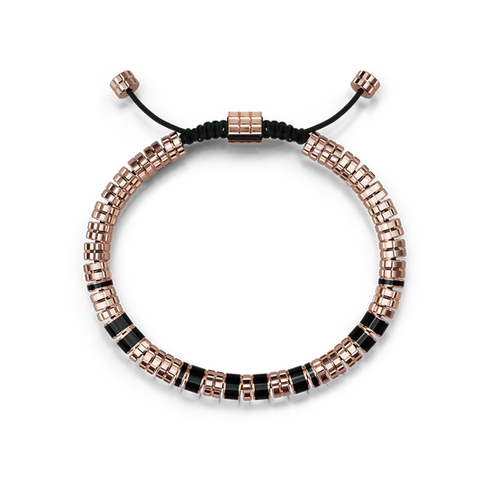 Bracelet / EV - Rose gold - Black