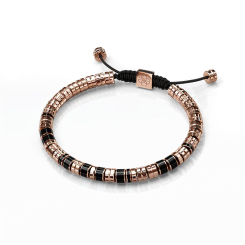 Bracelet / EV - Rose gold - Black