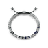 Bracelet / EV - Silver - Blue & Black