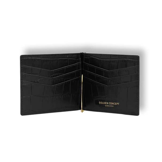 Tooled Embossed Croco Money Clip