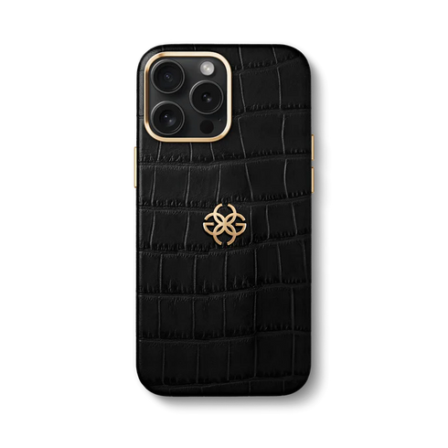 iPhone Case 15 - Embossed Croco Logo