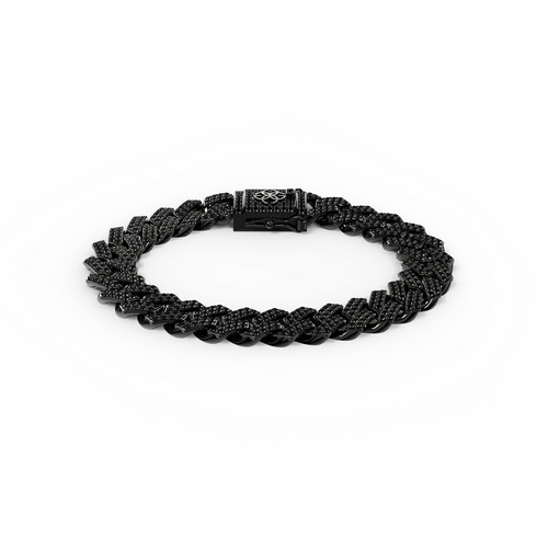 Bracelet - Cuban Iced - Black