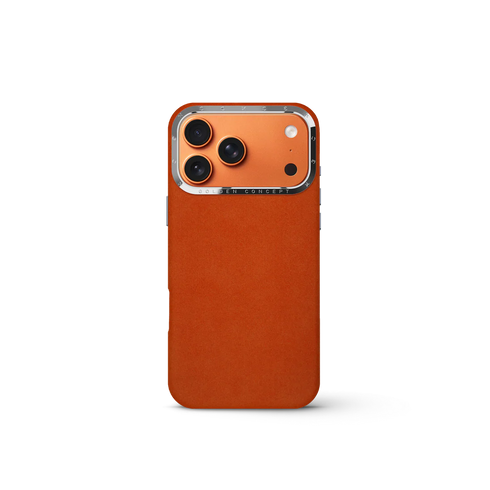 iPhone Case 17 - Alcantara - Orange