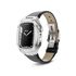 Apple Watch Case / CL - Silver Black Strap